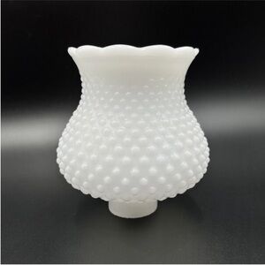 VTG Hobnail White Milk Glass Lamp Shade/Chandelier Replacement